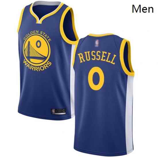 Warriors #0 D 27Angelo Russell Blue Basketball Swingman Icon Edition Jersey